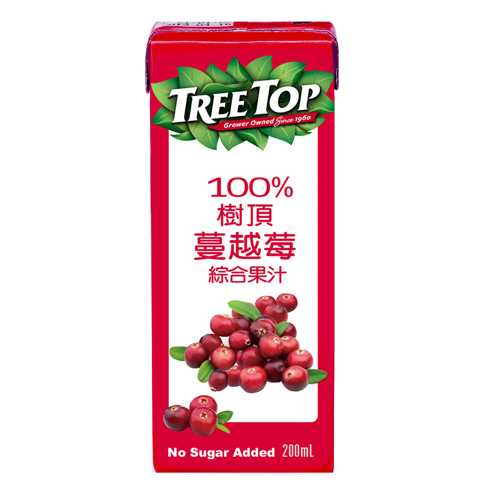 《Tree Top》樹頂100%蔓越莓綜合果汁(200mlx6入)