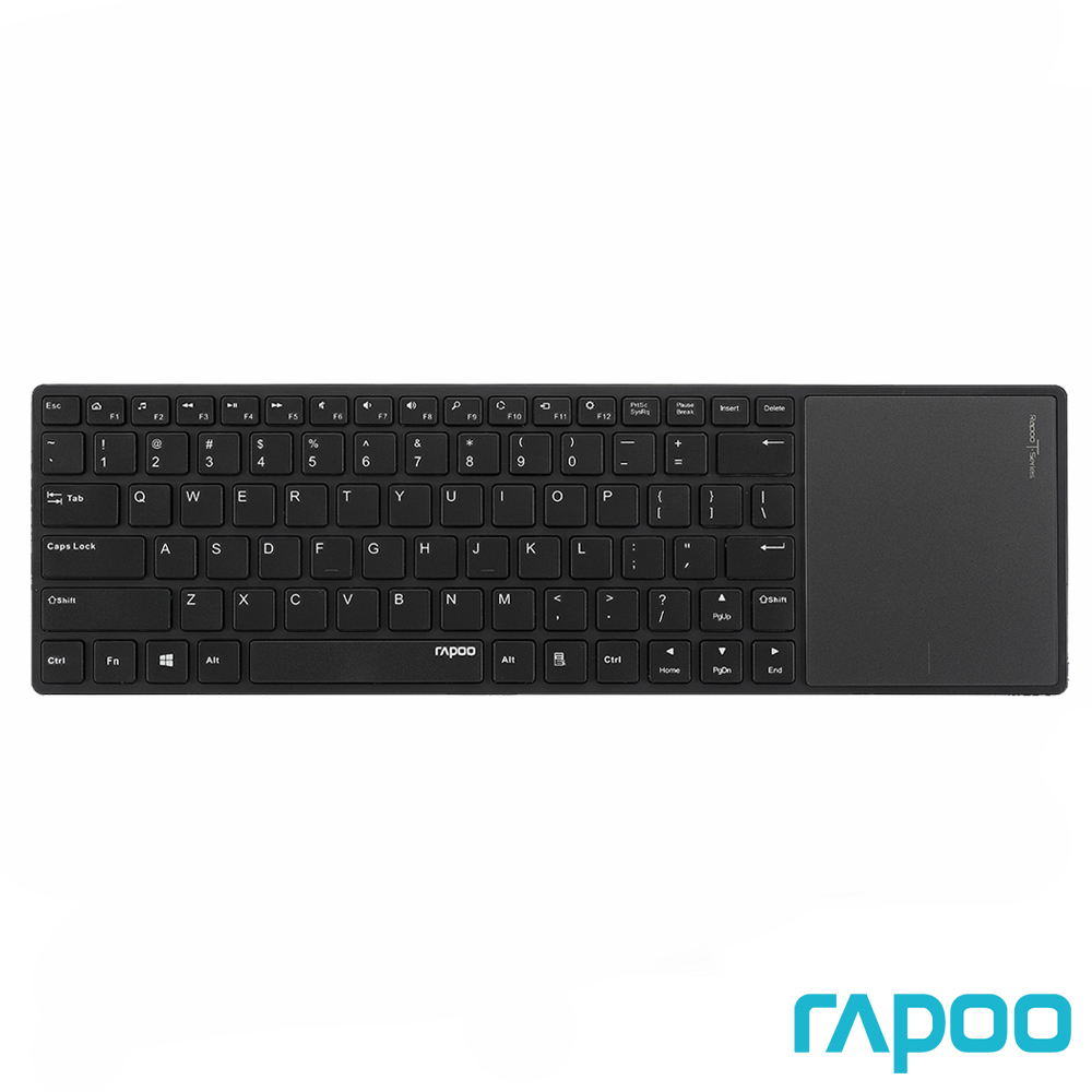 Rapoo 雷柏 E6700 藍牙超薄觸控式鍵盤黑