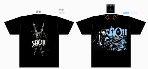 刀劍神域Ⅱ-潮流夜光T-shirt(桐+亞)M深藍