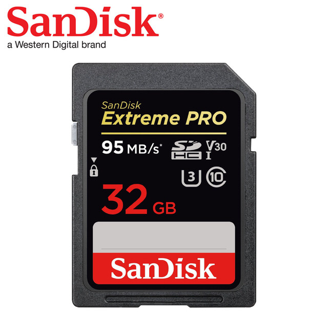 【SanDisk】Extreme PRO SDHC/SDXC UHS-I U3 V30 32G 記憶卡(每秒讀95MB 寫90MB)