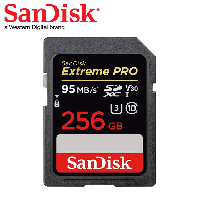 【SanDisk】Extreme PRO SDHC/SDXC UHS-I U3 V30 256G 記憶卡(每秒讀95MB 寫90MB)