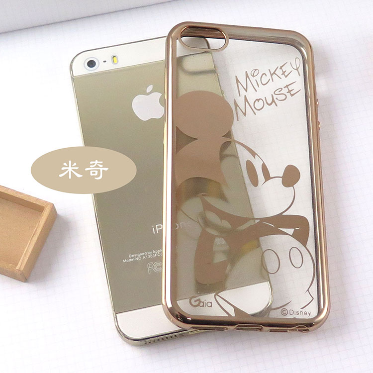 【Disney 】iPhone 6 /6s 時尚質感電鍍系列彩繪保護套-人物系列米奇