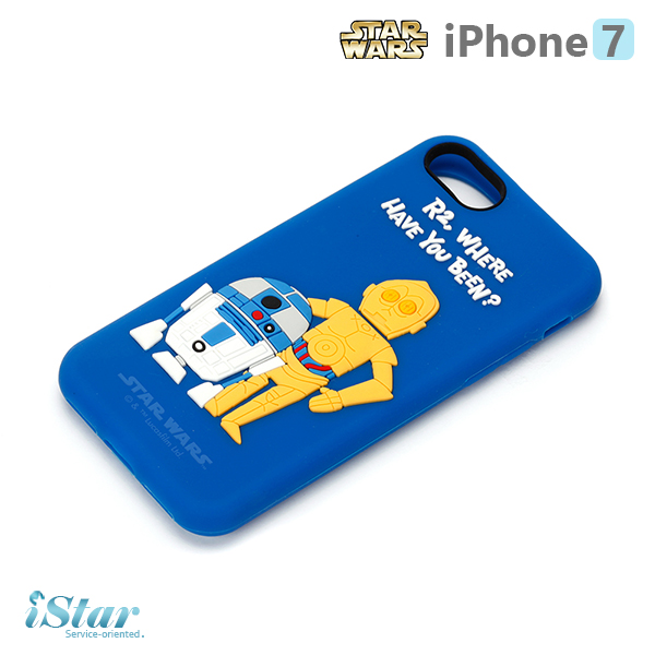 【日本 PGA-iJacket】iPhone 7 星際大戰STARWARS 可愛矽膠系列-R2D2與C-3PO