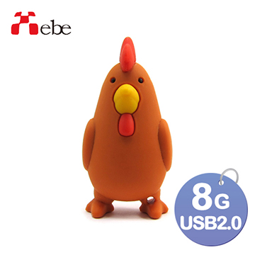 Xebe集比 公雞造型隨身碟 8GB, USB 2.0