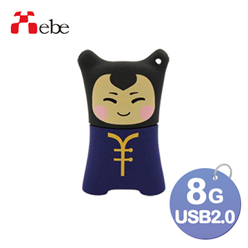 Xebe集比 中國娃娃-男 造型隨身碟 8GB, USB 2.0