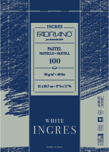 Fabriano - Ingres粉彩畫本,白, 90G,21x29.7,100張