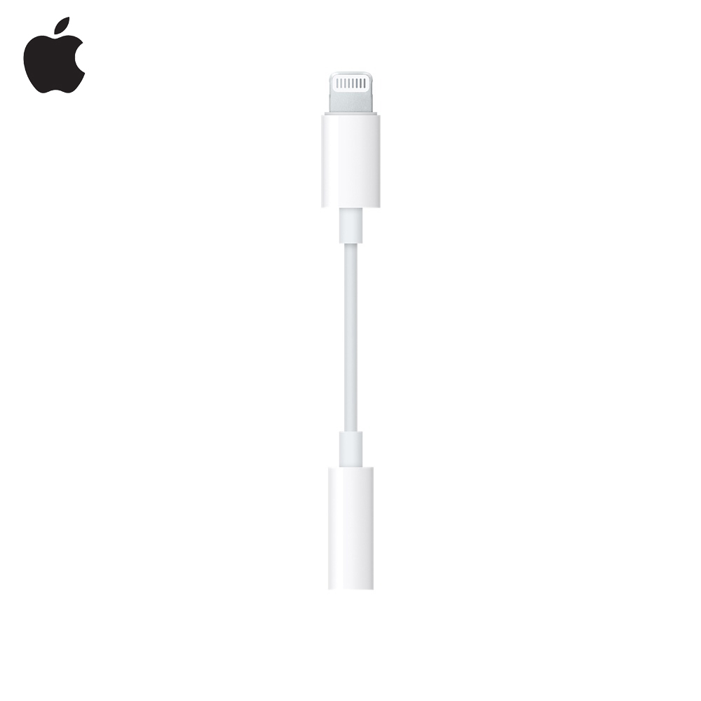原廠音源線 Apple Lightning 對 3.5mm 耳機插孔轉接器/轉接線白色