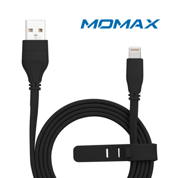 MOMAX 蘋果MFi認證Lightning充電傳輸線 1M黑
