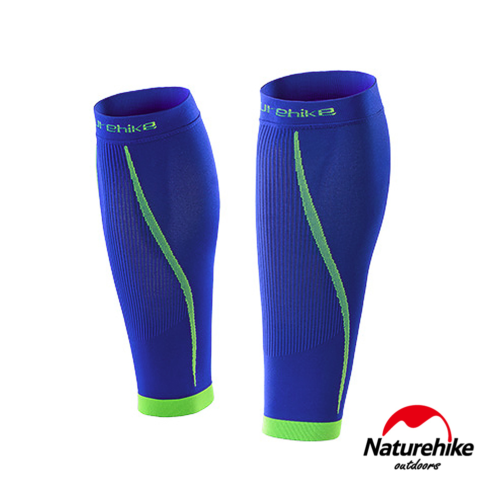 【Naturehike】運動機能型壓縮小腿套 護腿套_1雙入M(寶藍)