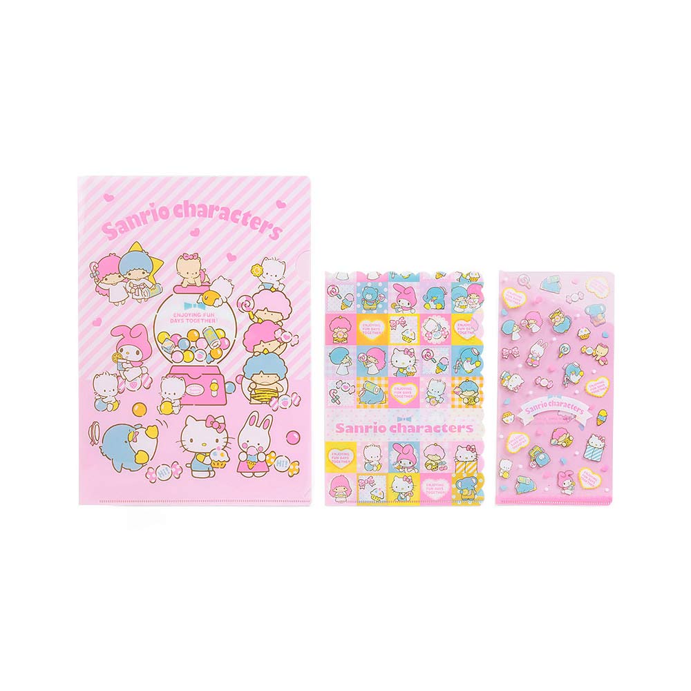 《Sanrio》SANRIO群星80’S甜心系列文件夾組(一組3個入)