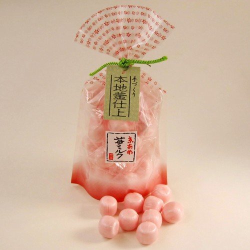 日本【岩井製菓】飴果子-草莓牛奶飴