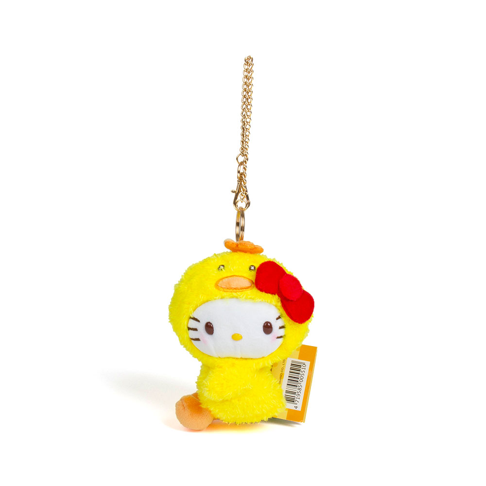 《Sanrio》HELLO KITTY變裝小雞系列3吋側座絨毛玩偶吊鍊
