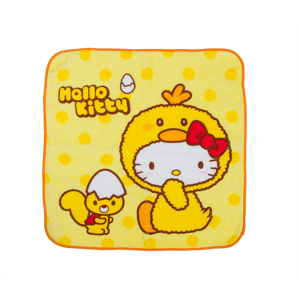 《Sanrio》HELLO KITTY變裝小雞系列純棉方巾