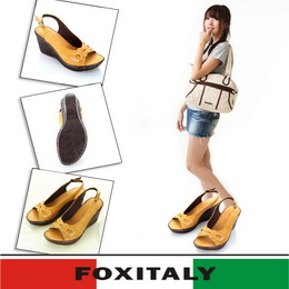 Fox Italy 蝶舞氣墊涼鞋610306(黃-11)35號
