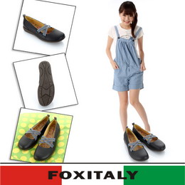 Fox Italy 蕾 莎平底鞋610329(黑-01)37號