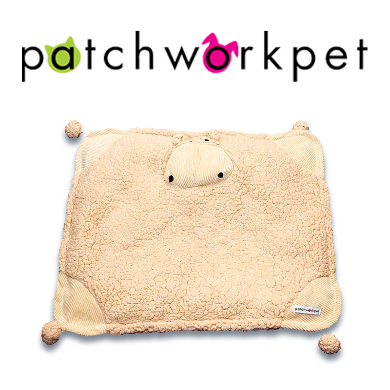 Patchworkpet 綿羊啾啾被-多功能保暖綿毯(適合小型貓狗)