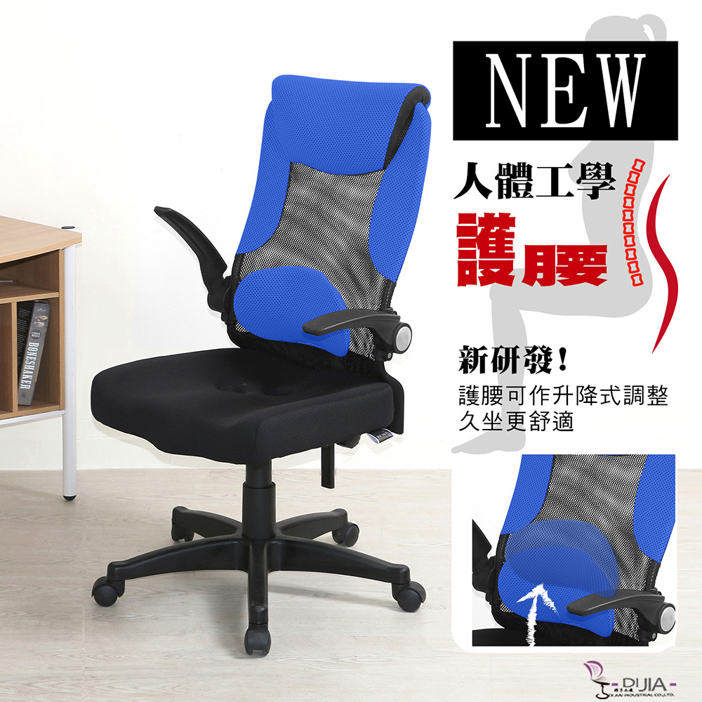 DIJIA 【曙暮之光新型升降護腰】辦公椅/電腦椅藍