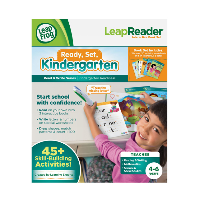 美國【LeapFrog 跳跳蛙】全英電子閱讀筆套組書籍-準備上幼稚園寫字套組