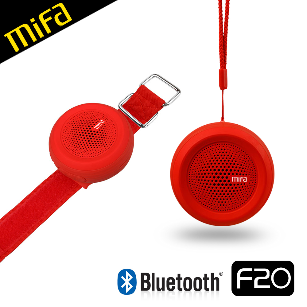 MiFa F20 運動臂帶式藍芽喇叭紅色