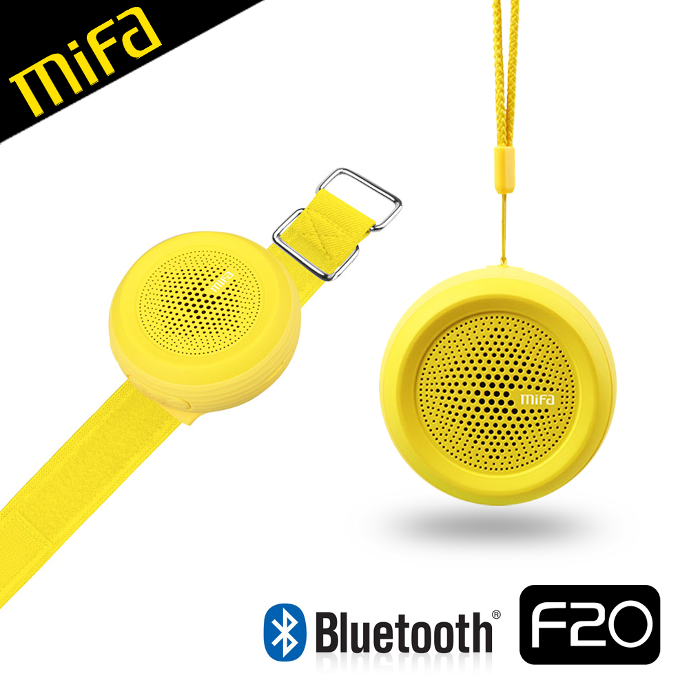 MiFa F20 運動臂帶式藍芽喇叭黃色