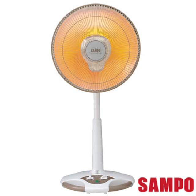 【聲寶SAMPO】 14吋風扇型鹵素電暖器 HX-FD14F