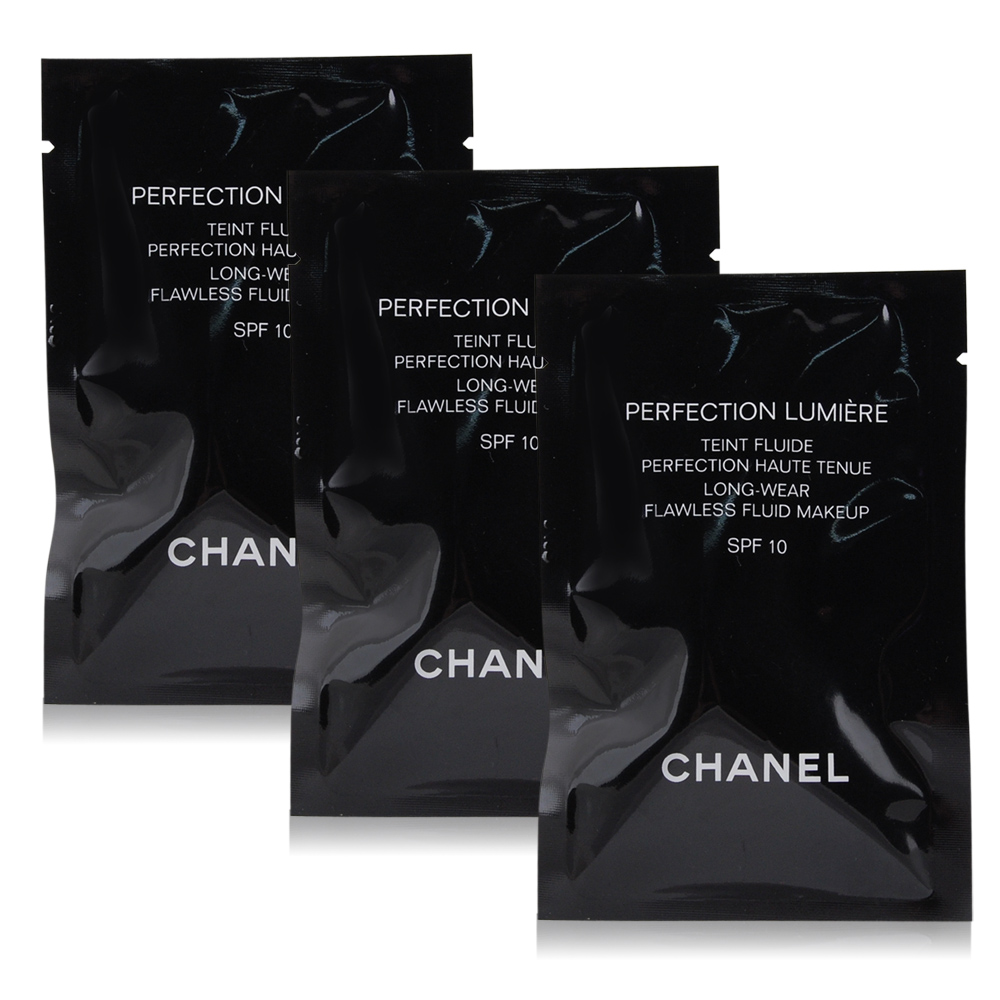 CHANEL 香奈兒完美親膚無瑕粉底SPF10(2.5ML)X3入#20