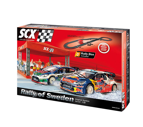SCX 1:32電刷車軌道組A10096X500 C3 Rally-Of-Sweden