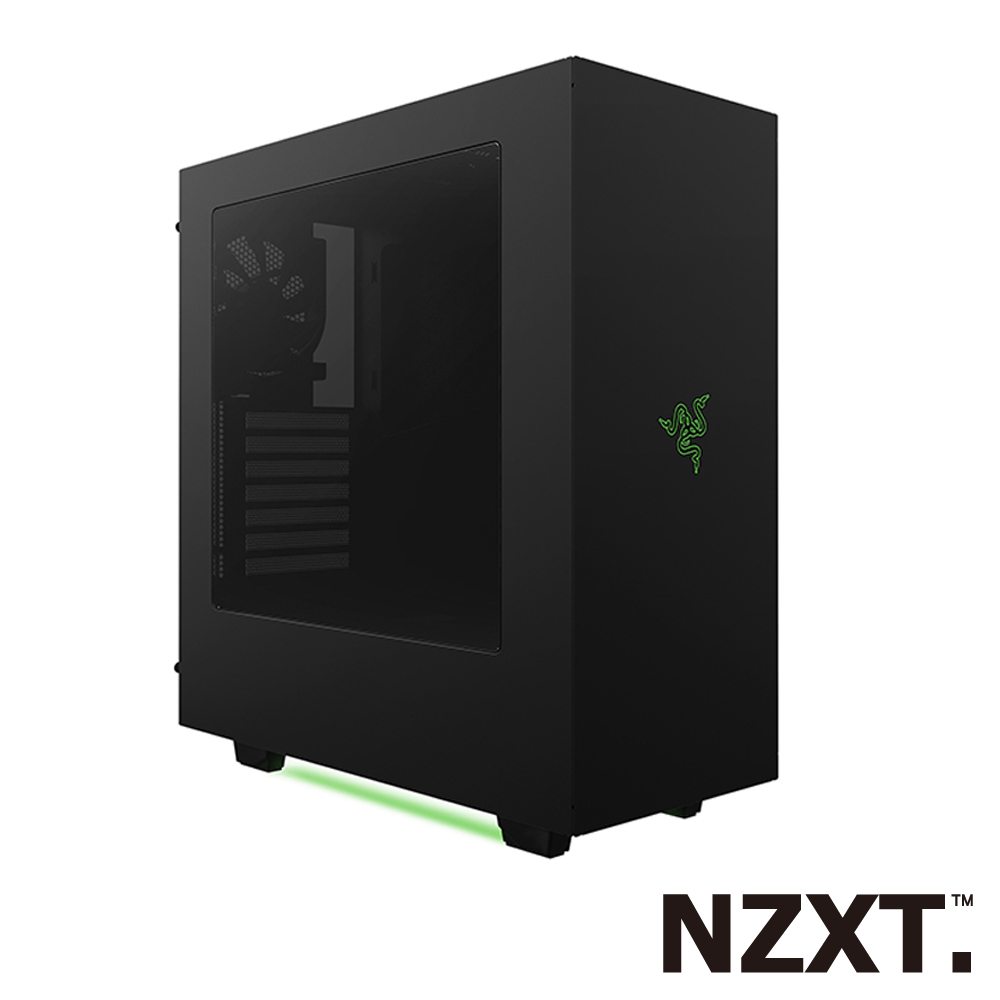 NZXT恩傑 S340 RAZER特仕版 電腦機殼 黑綠