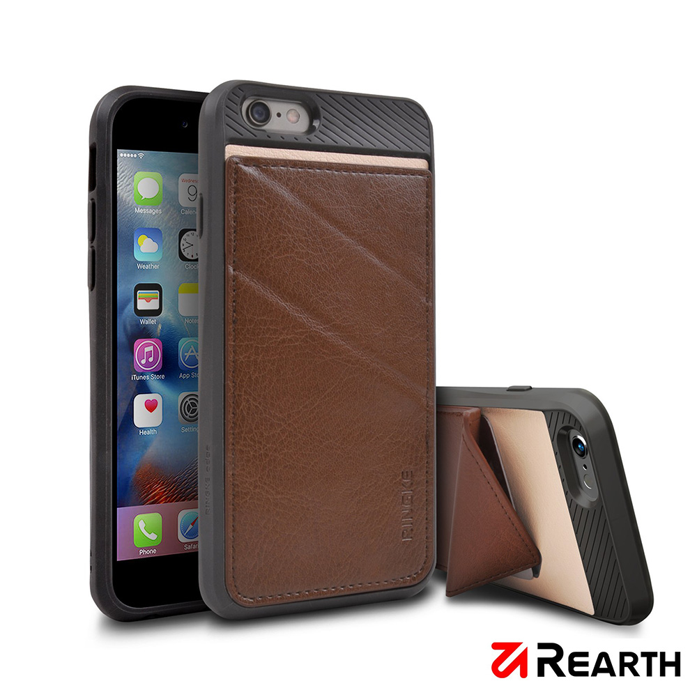 Rearth Apple iPhone 6/6s (Ringke Edge) 卡槽式保護殼棕