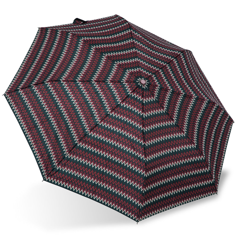 【rainstory】幾何織紋(深紅)抗UV隨身自動傘