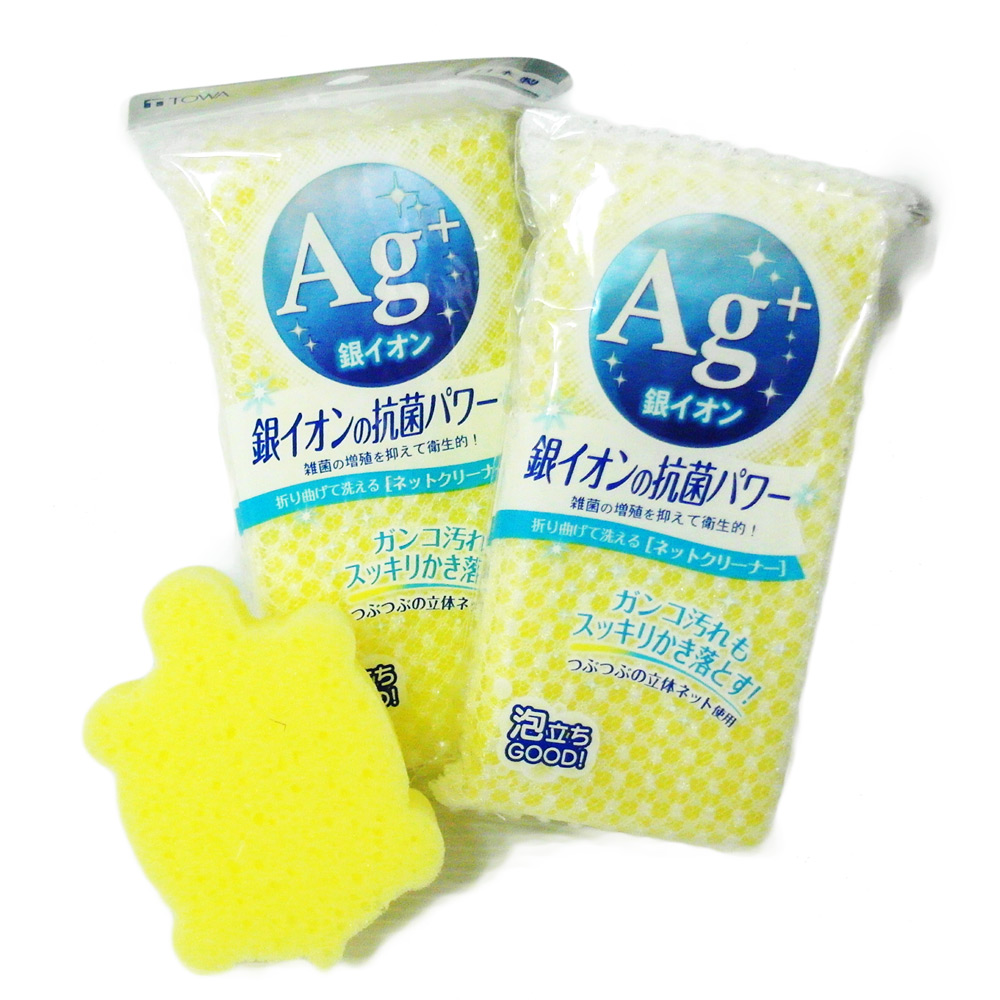 Ag+抗菌網狀海綿組合包-4組入