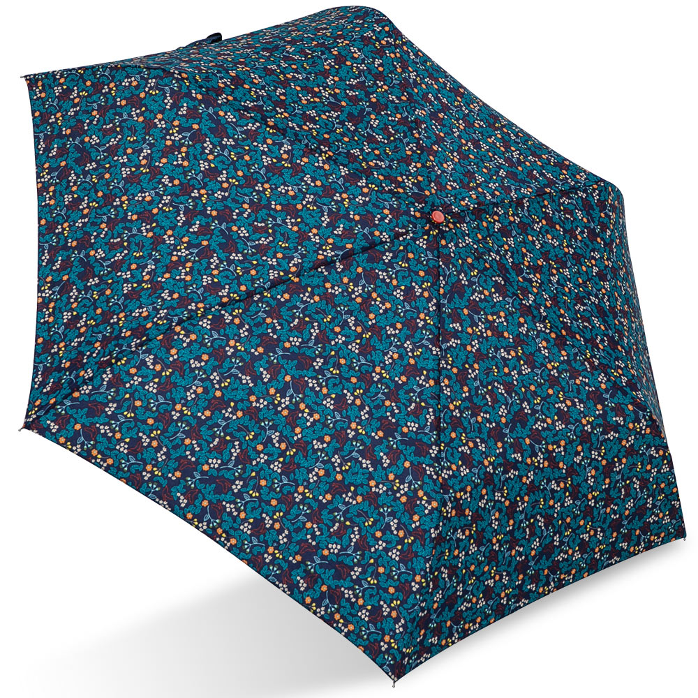 【rainstory】日式花卉(深藍)抗UV輕細口紅傘