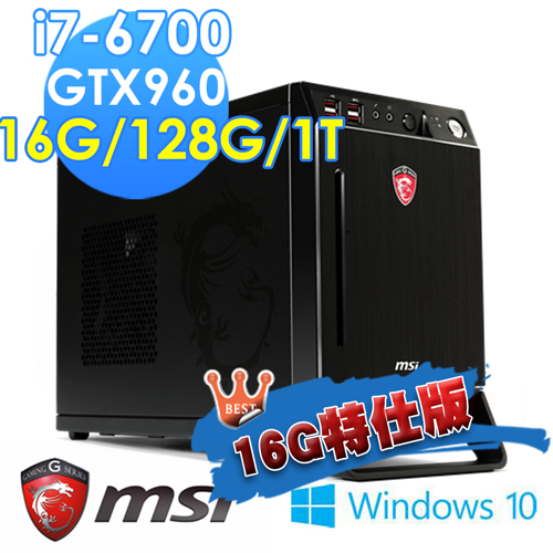 【msi微星】NightbladeX2B-068TW i7-6700 GTX960 (16G特仕版)