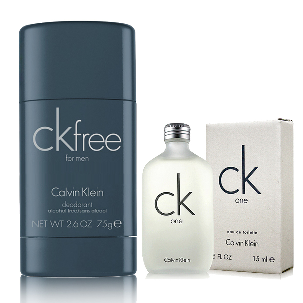 Calvin Klein卡文克萊 CK FREE體香膏75ml+CK ONE小香15ml