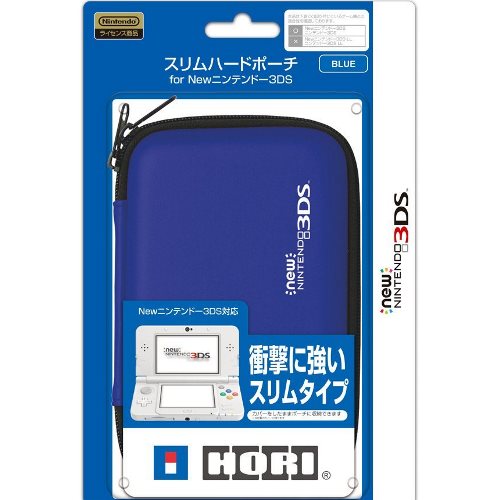 HORI NEW 3DS EVA材質硬殼耐衝擊收納包藍色 (3DS-217)