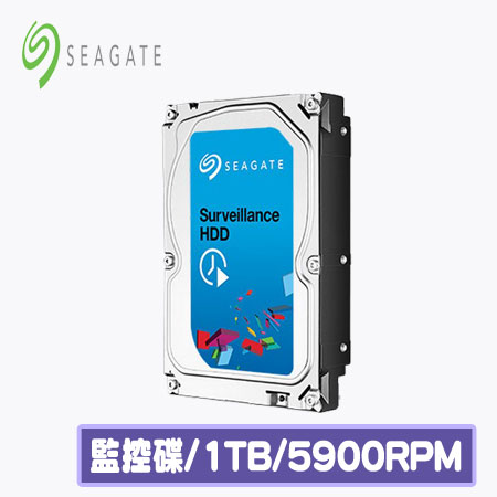 Seagate 希捷 1TB 3.5吋 59R SV35 監控碟 (ST1000VX001)