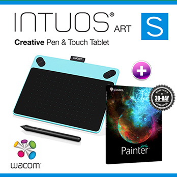 Wacom INTUOS Art Pen & Touch (S) CTH-490 B0-CX 藝術(藍)+ Painter2016(專案版)