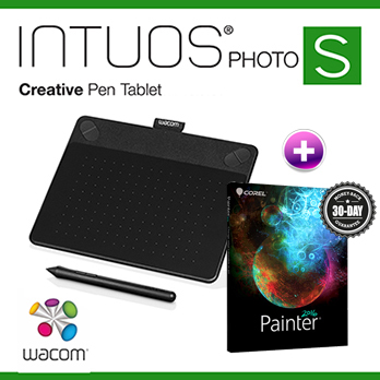 Wacom INTUOS Photo Pen & Touch (S) CTH-490 K2-CX 相片(黑)+ Painter2016(專案版)