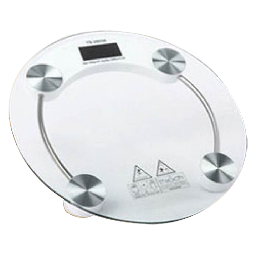 JoyLife 鋼化玻璃圓型超薄電子體重計