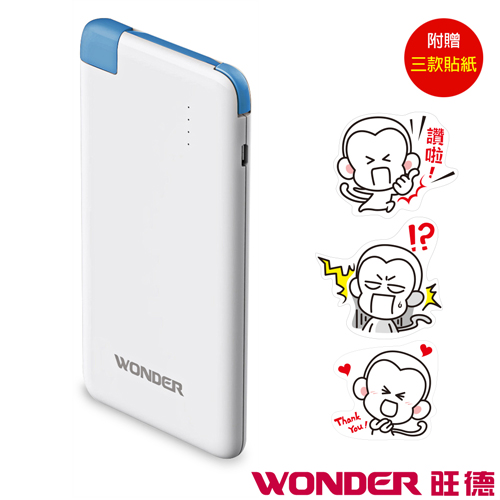 WONDER旺德 高效能鋰聚合物行動電源 WA-P058