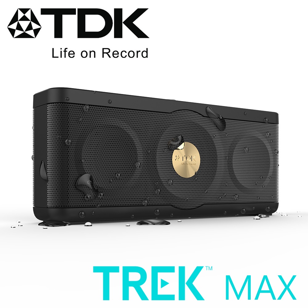 TDK TREK MAX A34 NFC 防水防塵Hi-Fi高傳真藍牙音響黑色