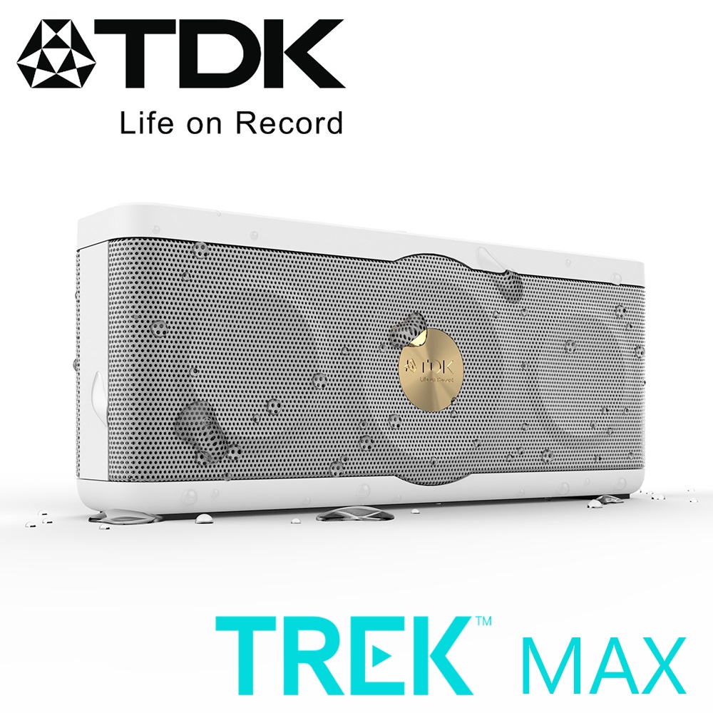 TDK TREK MAX A34 NFC 防水防塵Hi-Fi高傳真藍牙音響白色