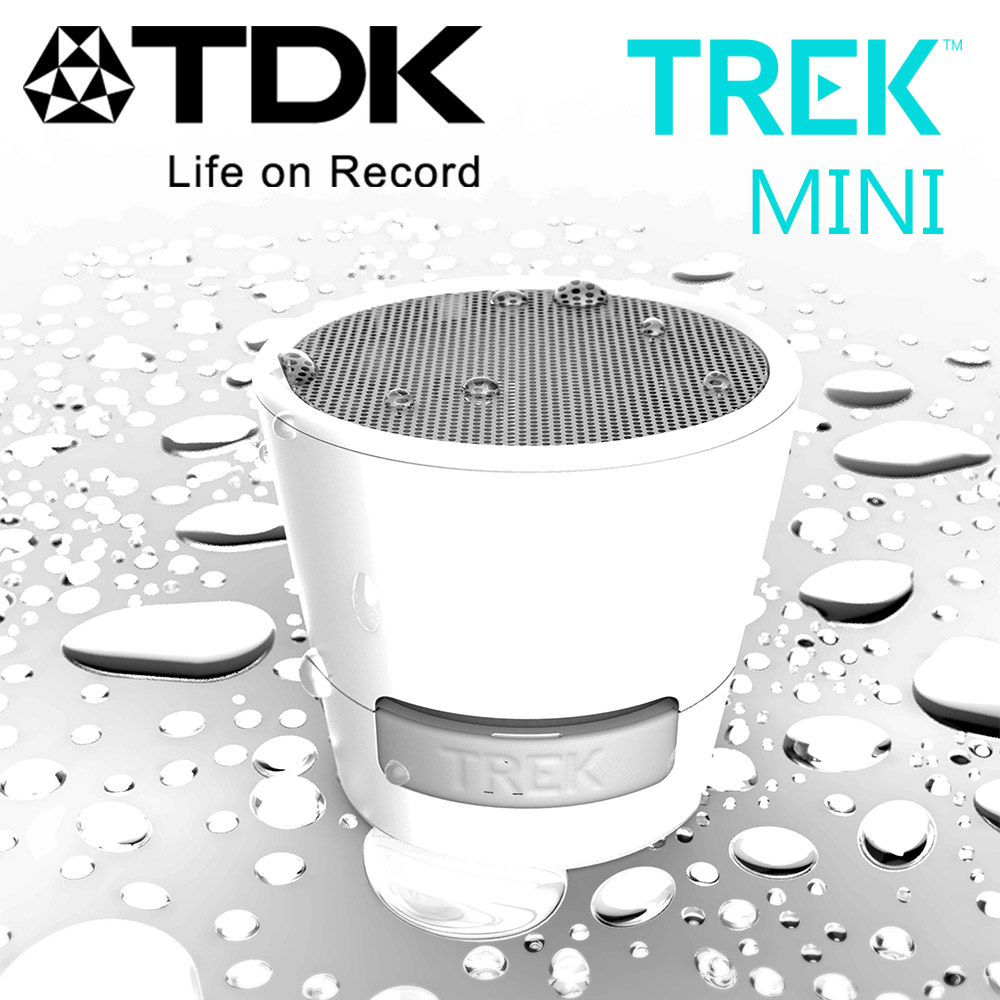 TDK TREK Mini A08 防潑水迷你藍芽喇叭北極白