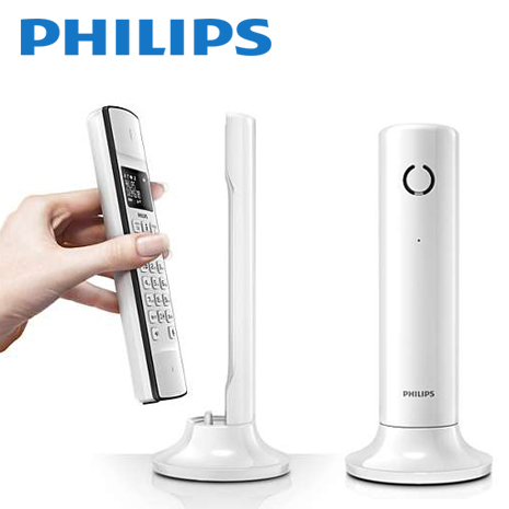 PHILIPS飛利浦 Linea設計節能數位無線電話_時尚白 M3301W