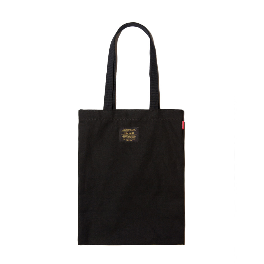 韓國包袋品牌 THE EARTH - OG ECO BAG 耐磨帆布包系列 字母包 (黑)