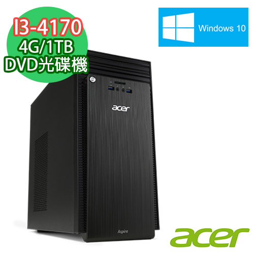 Acer宏碁 TC-705 Intel i3-4170雙核 4G記憶體 Win10電腦 (TC-705EE023)
