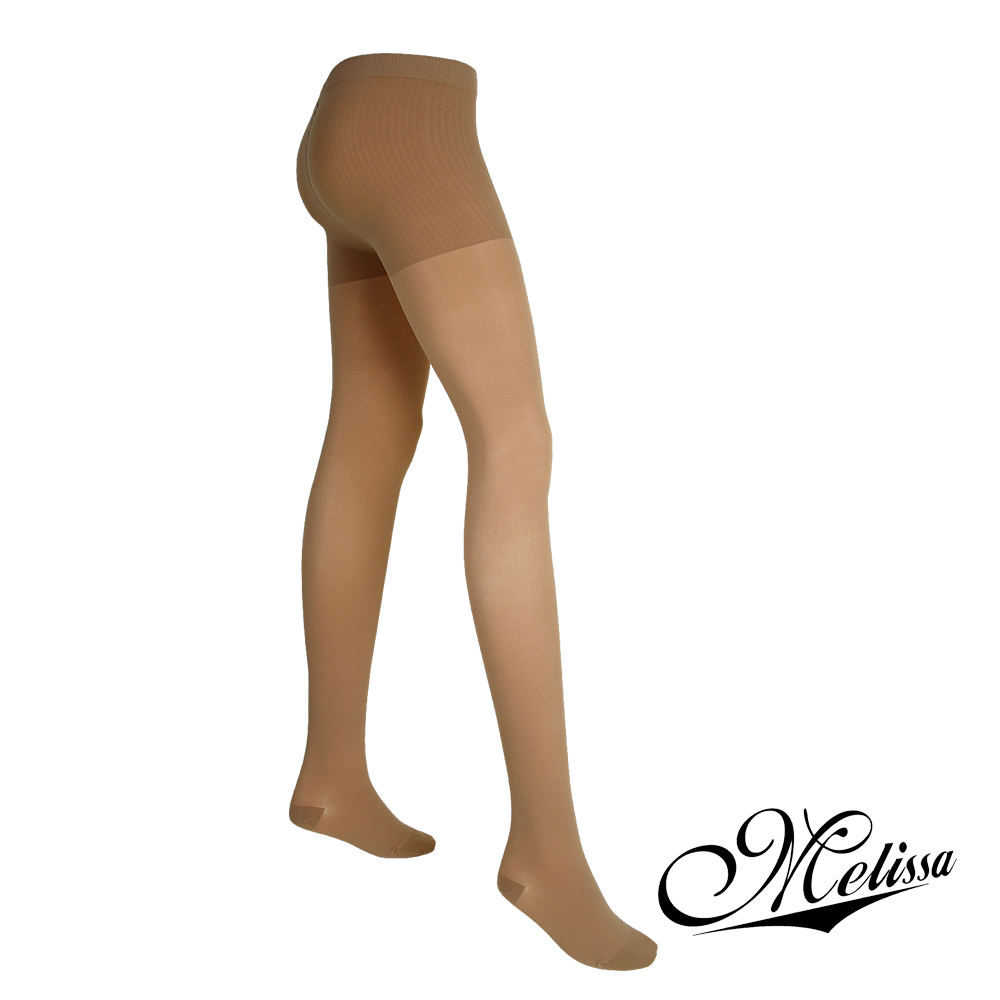 【買三送二】Melissa 魅莉莎醫療級時尚彈性褲襪x3雙(贈彈性小腿襪-魅力黑x1雙+典雅黑x1雙)M薔薇膚