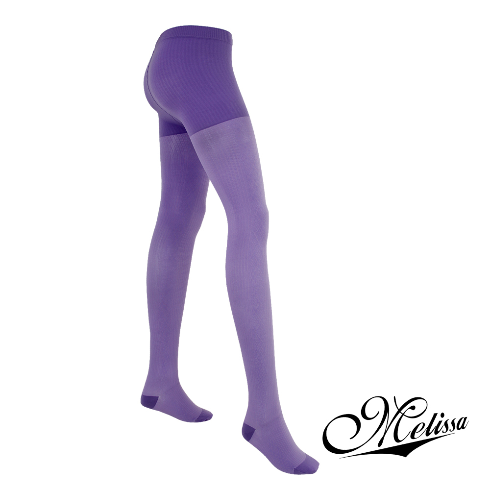 【買三送二】Melissa 魅莉莎醫療級時尚彈性褲襪x3雙(贈彈性小腿襪-魅力黑x1雙+典雅黑x1雙)M薰衣紫