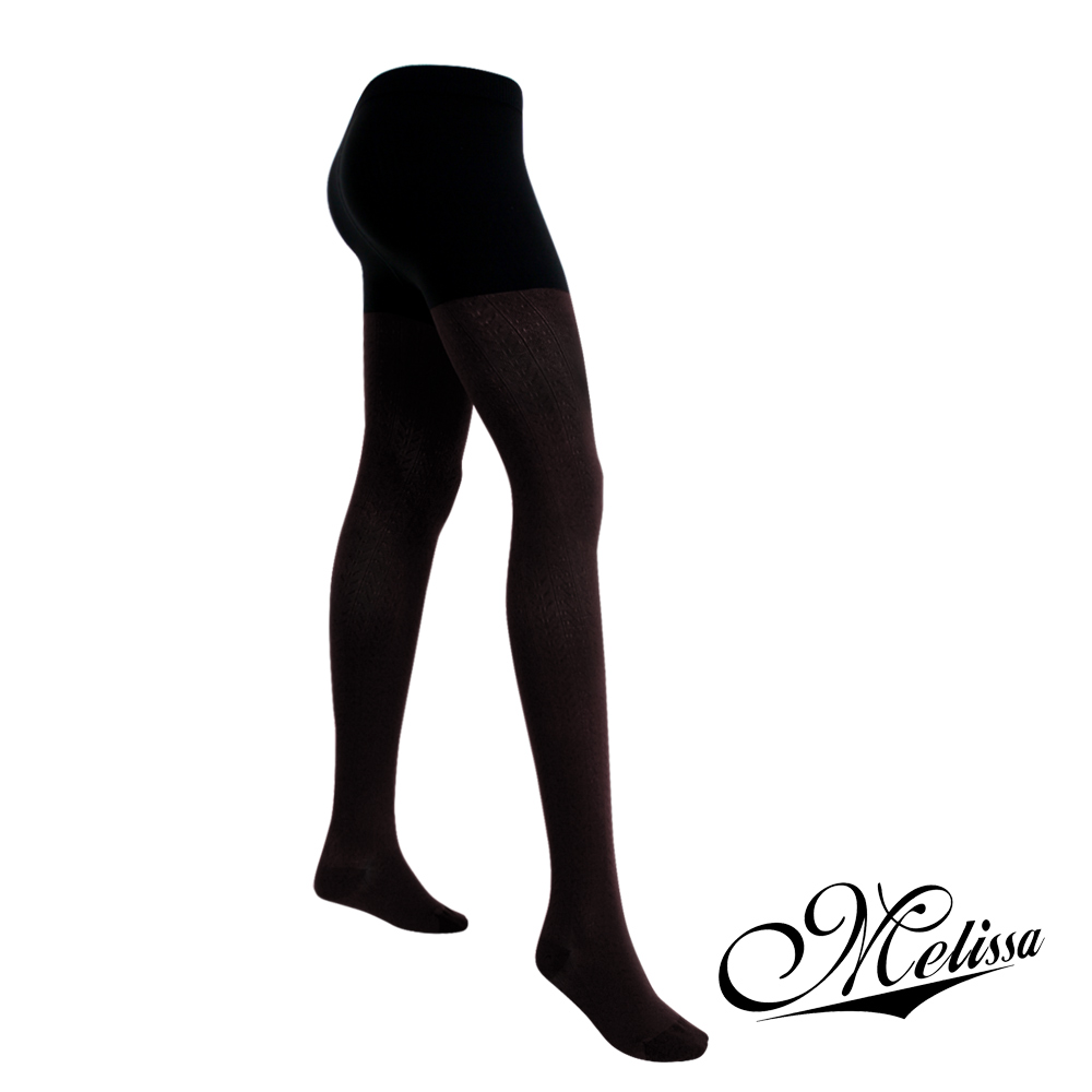 【買三送二】Melissa 魅莉莎醫療級時尚彈性褲襪x3雙(贈彈性小腿襪-魅力黑x1雙+典雅黑x1雙)S魅力黑