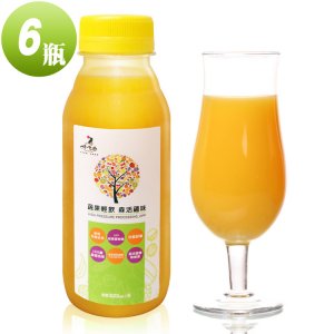【食在安市集】冷壓新鮮森活愛文芒果汁6瓶組-日光黃